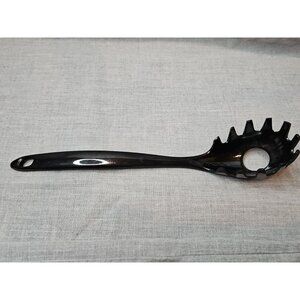 Chef Craft Pasta Serving Spoon, 10.5'', Black